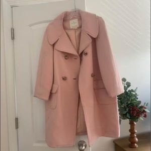Pink Kate Spade Pea Coat (size large)